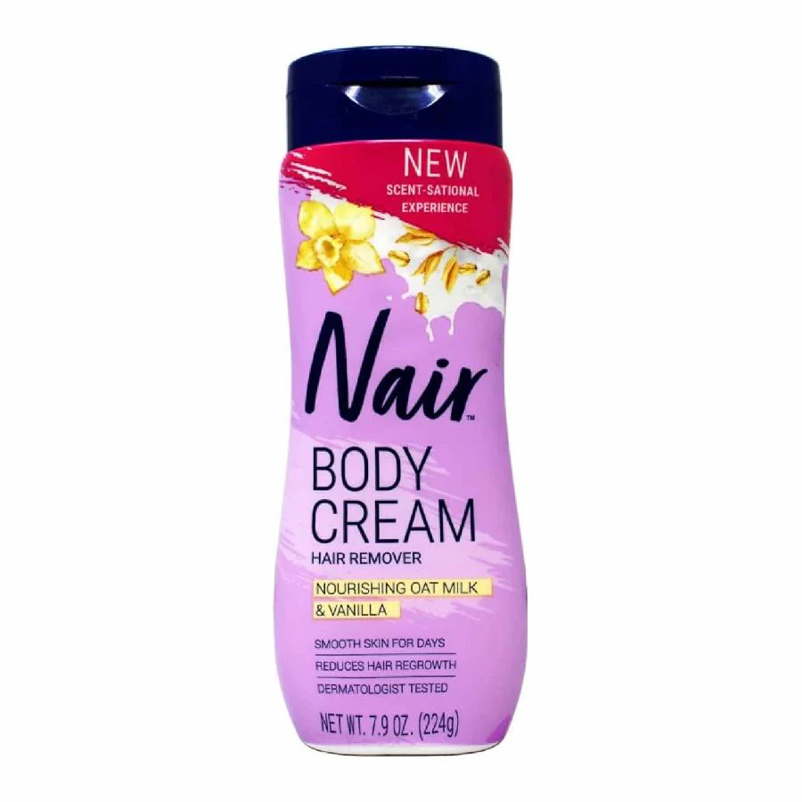 Nair - Body Cream, Hair Remover, Nourishing Oat Milk & Vanilla 7.9 Oz - 12 Pack - Image 2