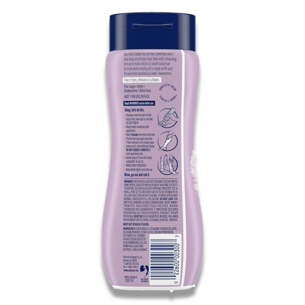 Nair - Hair Removal Cream, Soothing Aloe & Water Lily - 7.9 Oz - 12 Pack - Image 3