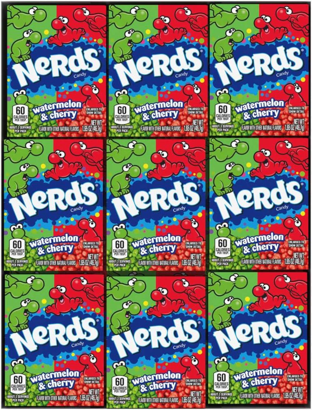 Nerds - Watermelon and Wild Cherry Candy - 1.65 Oz - 36 ct - 10 Pack - Image 3