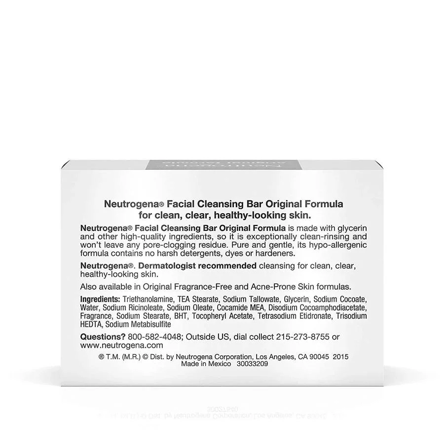 Neutrogena - Facial Bar, Original Formula - 3.5 Oz - 24 Pack - Image 3