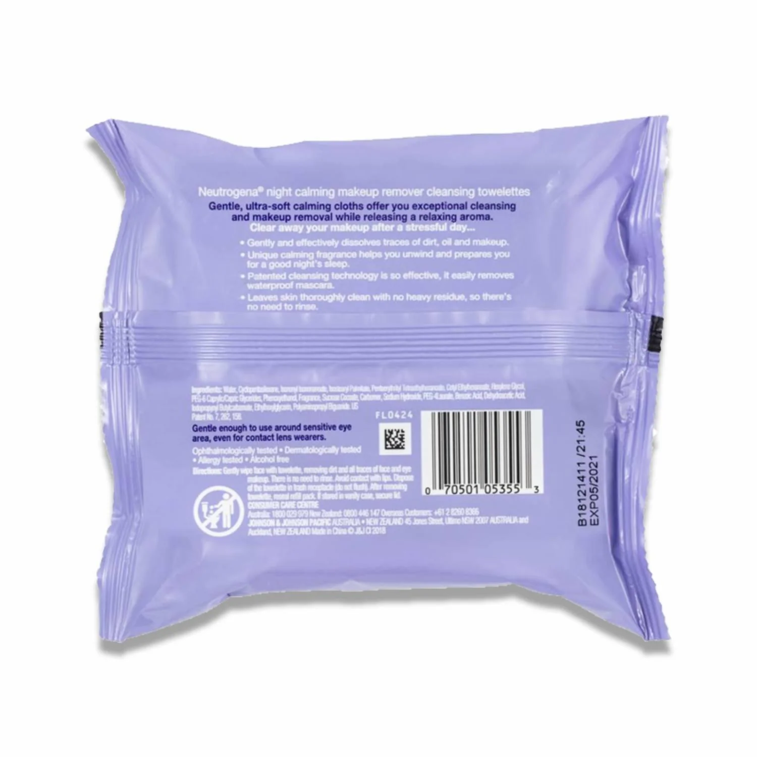 Neutrogena - Facial Cleansing Makeup Remover Towelettes - 25 Ct - 6 Pack - Image 3