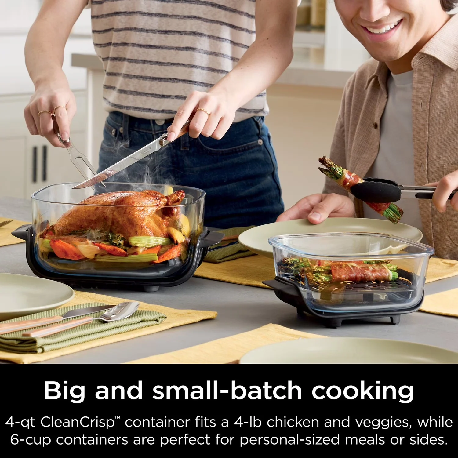 Ninja Crispi 5-in-1 Portable Glass Air Fryer Cooking System - Image 5