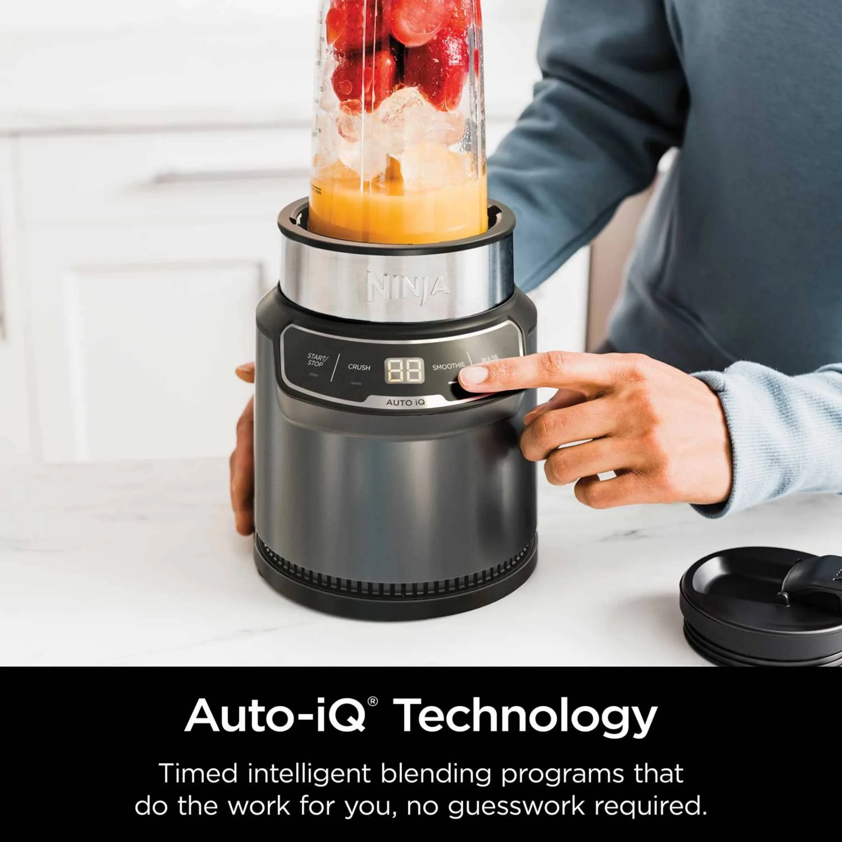 Ninja Nutri-Blender Pro with Auto-iQ, Personal Blender - Image 4
