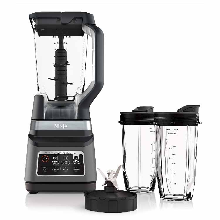 Ninja Professional Plus Blender DUO with Auto-iQ, 1400-watt peak power.