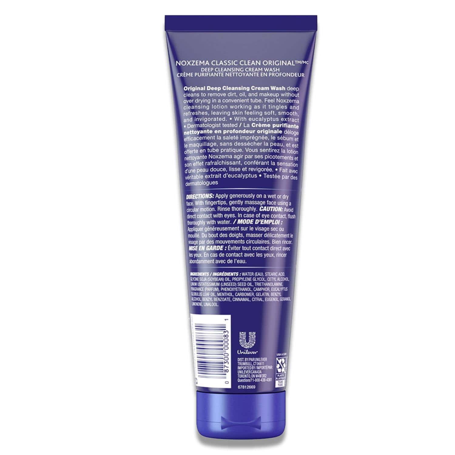 Noxzema - Classic Clean Original Deep Cleansing Cream Wash Eucalyptus - 8 Oz ea - 6 Pack - Image 3