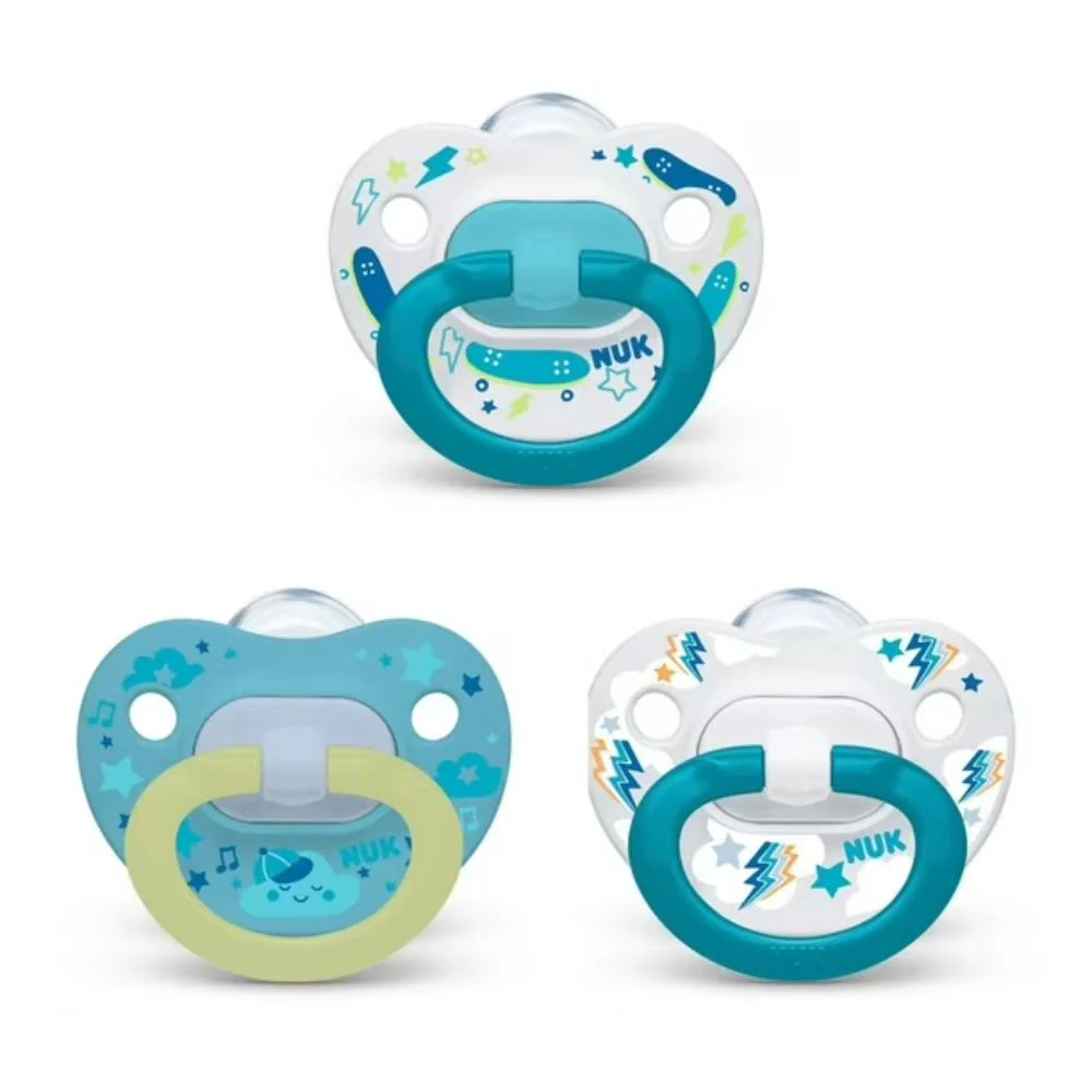 NUK - Orthodontic Pacifier Value Pack, 6-18 Months, Variety Colors - 3 Count - 12 Pack - Image 4