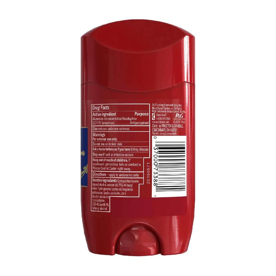 Old Spice - Anti-Perspirant & Deodorant, Captain - 2.6 oz - 12 Pack - Image 3