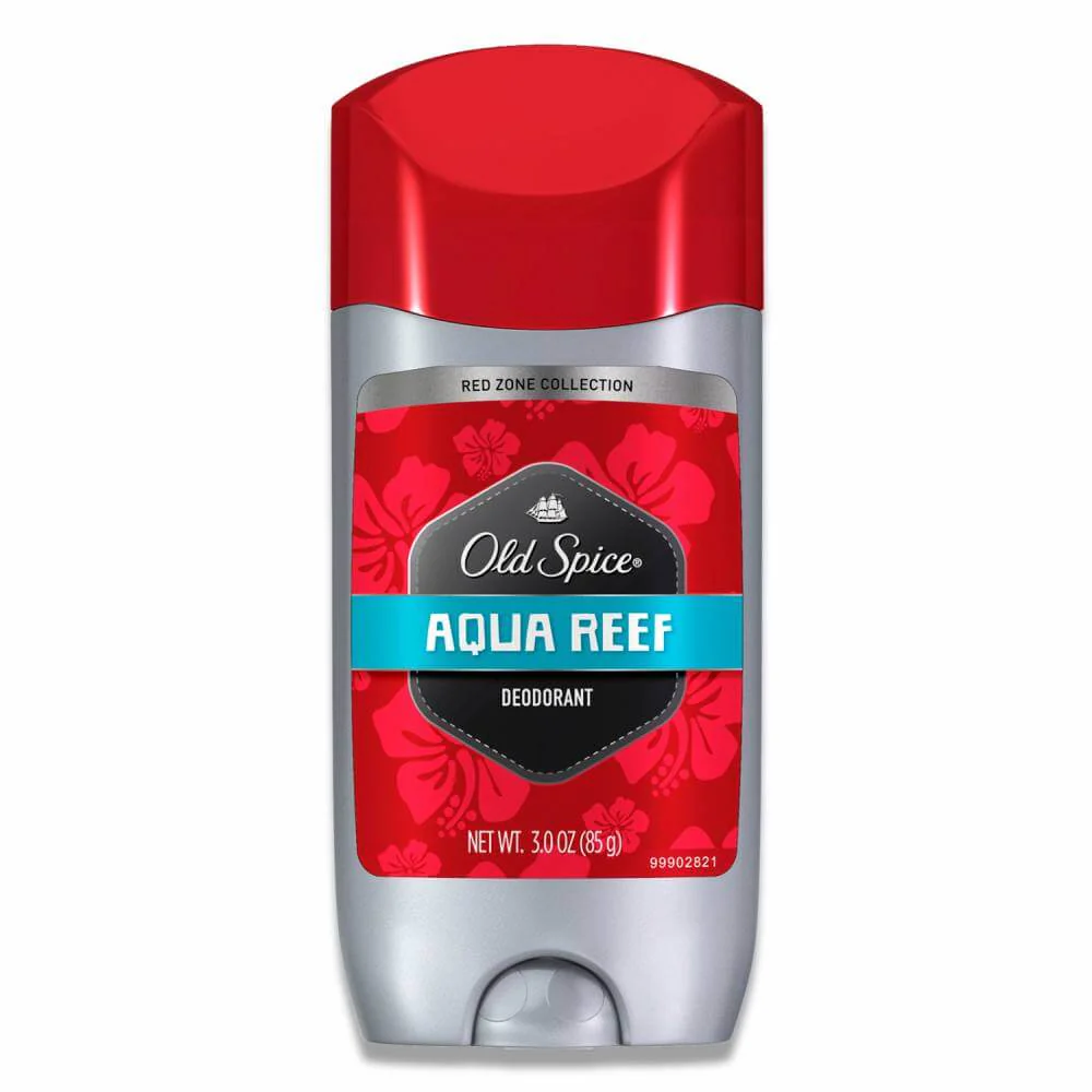 Old Spice - Antiperspirant and Deodorant for Men, Red Zone Aqua Reef Stick 3 Oz - 12 Pack - Image 2