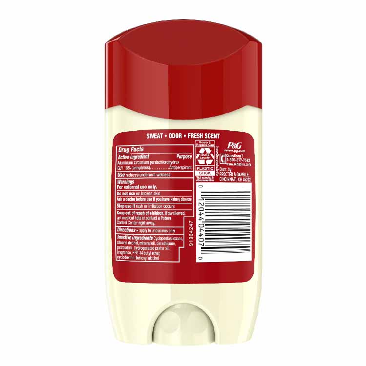 Old Spice Antiperspirant Deodorant for Men Oasis with Vanilla, 2.6 oz.-12 pack - Image 3