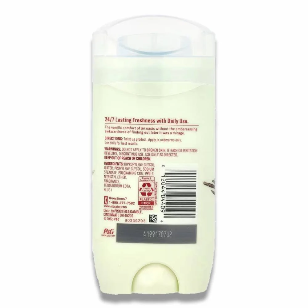 Old Spice - Deodorant for Men Oasis with Vanilla Notes Scent - 3 Oz - 12 Pack - Image 3
