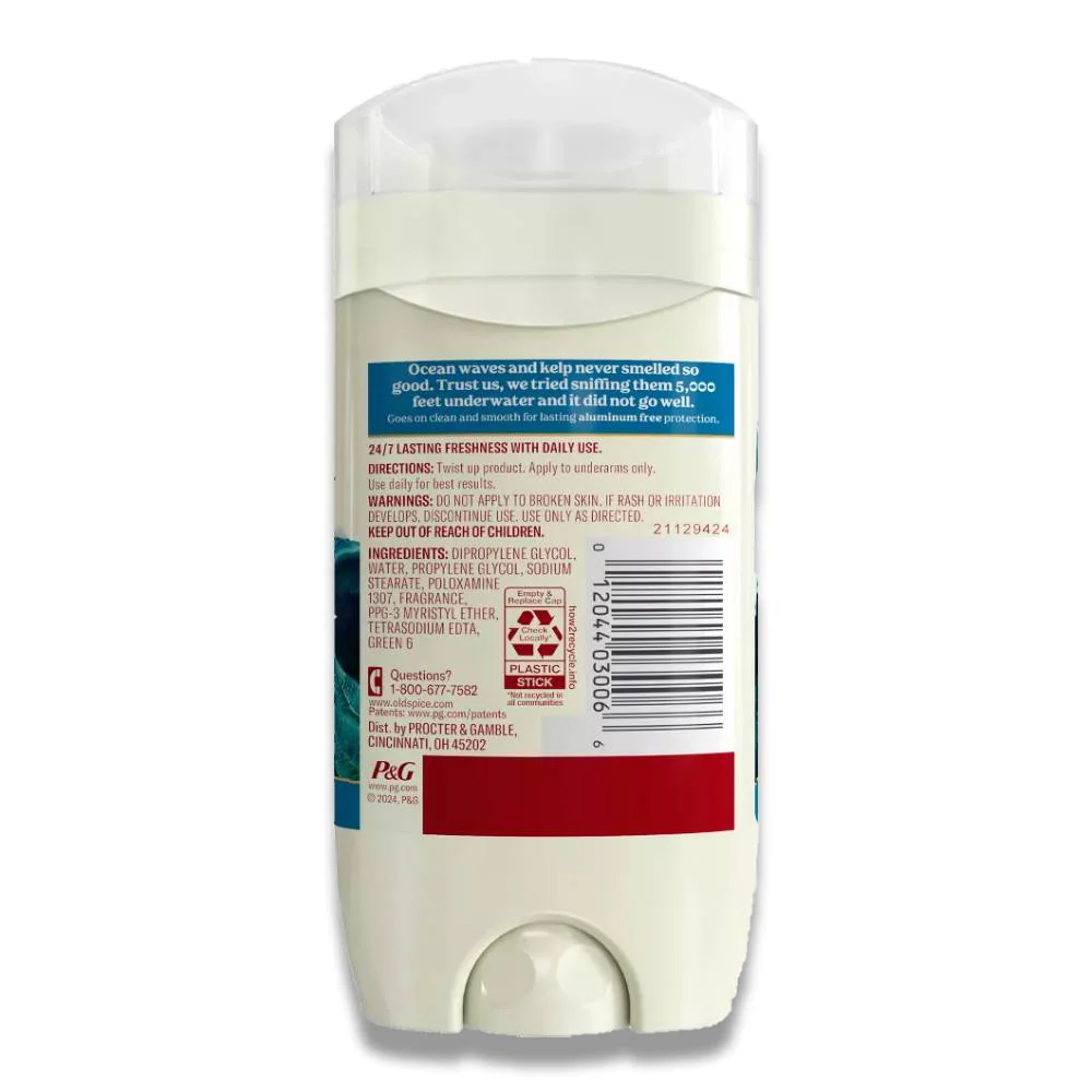 Old Spice - Fresh Collection Deodorant Deep Sea Ocean Elements - 3 Oz - 12 Pack - Image 4