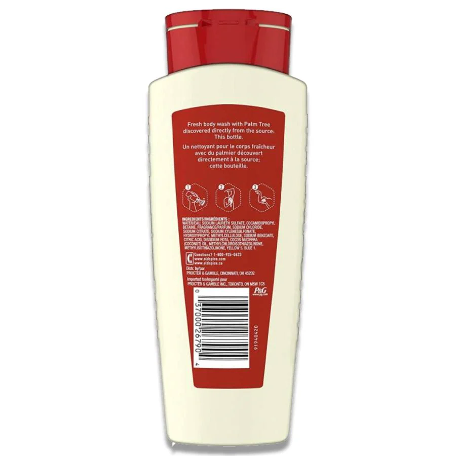 Old Spice - Fresh Collection Fiji Scent Men's Body Wash - 16 Oz - 4 Pack - Image 3
