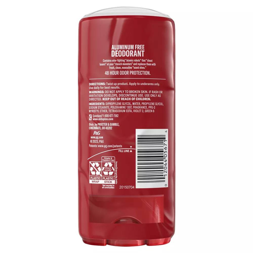Old Spice - High Endurance Deodorant for Men, Aluminum Free, Pure Sport, Twin Pack - 3.4 Oz - 6 Pack - Image 3