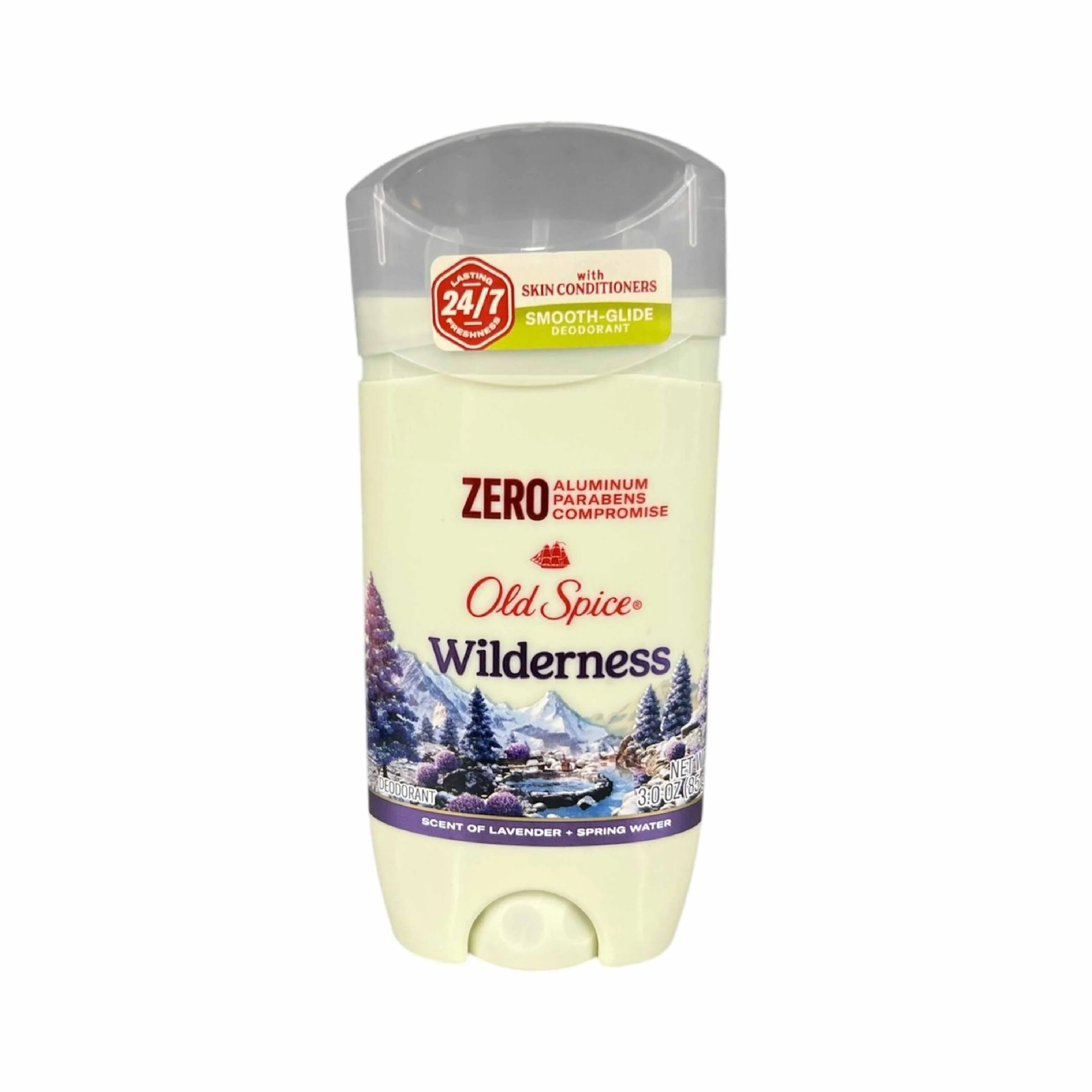 Old Spice -  Men's Deodorant Aluminum-Free Wilderness with Lavender - 3 Oz - 12 Pack - Image 2