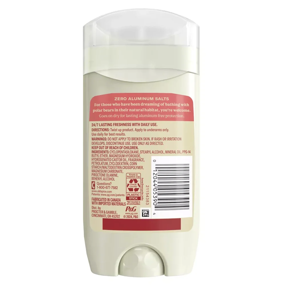 Old Spice - Men's Gentleman's Blend Himalayan Sea Salt Deodorant, Sea Minerals Scent - 3 Oz - 12 Pack - Image 3