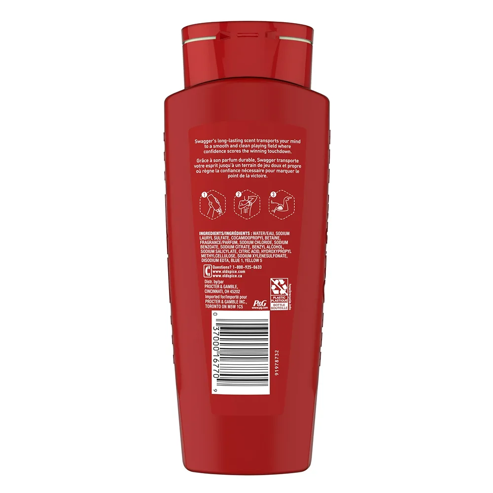 Old Spice - Swagger Scent of Confidence, Body Wash for Men 16 Oz - 4 Pack - Image 3