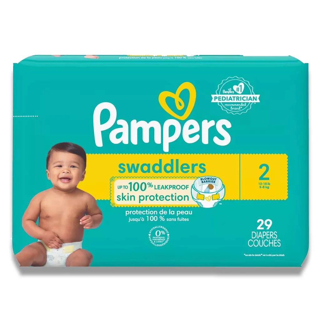 Pampers - Swaddlers Diapers, Size 2 - 29 Ct - 4 Pack - Image 3