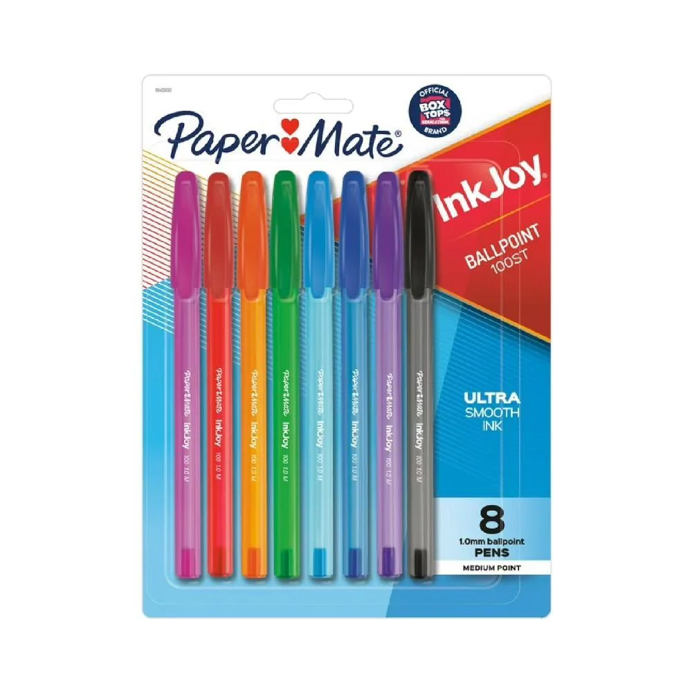 Paper Mate Pens InkJoy 100ST Assorted Ink 8 ct - 12 Pack - Image 2