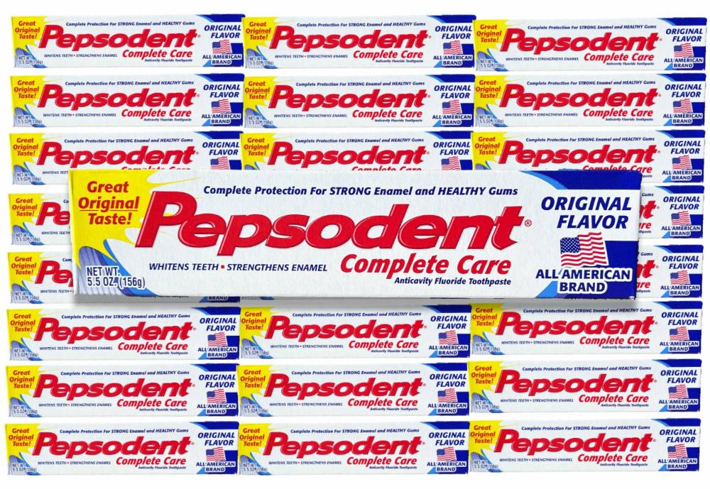Pepsodent - Complete Care Anticavity Fluoride Toothpaste, Original Flavor - 5.5 Oz - 24 Pack
