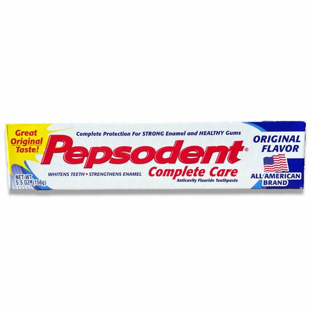 Pepsodent - Complete Care Anticavity Fluoride Toothpaste, Original Flavor - 5.5 Oz - 24 Pack - Image 2