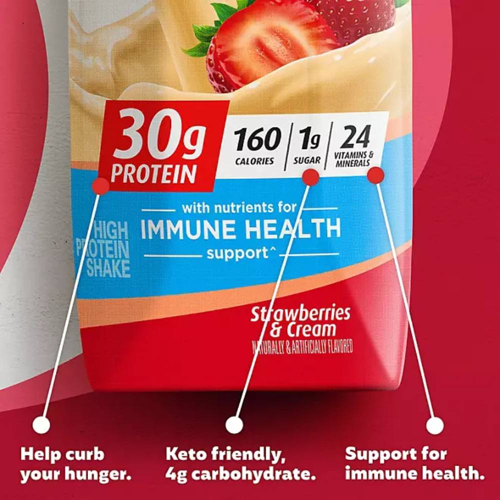 Premier Protein 30g High Protein Shake, Strawberries & Cream - 11 Oz - 15 Pack - Image 3