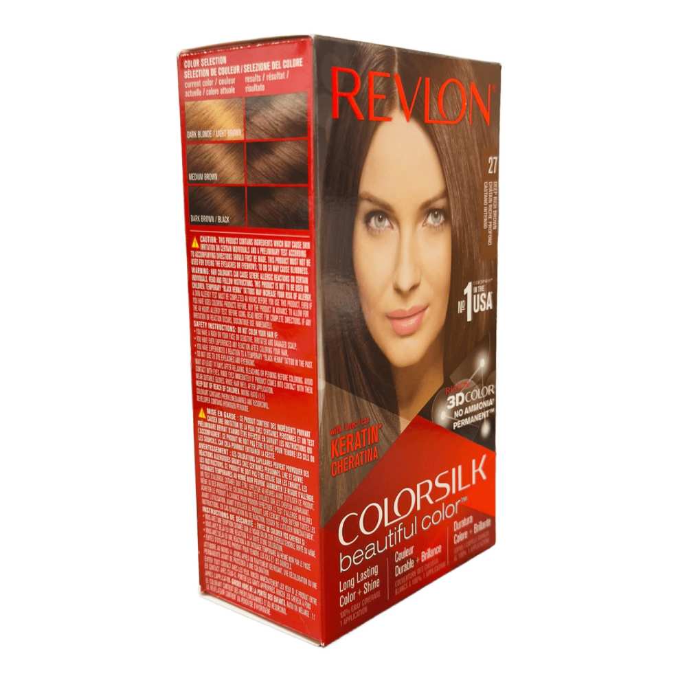 Revlon ColorSilk Hair Color - #27 Deep Rich Brown - 12 Pack - Image 3