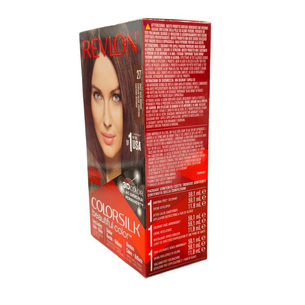 Revlon ColorSilk Hair Color - #27 Deep Rich Brown - 12 Pack - Image 5