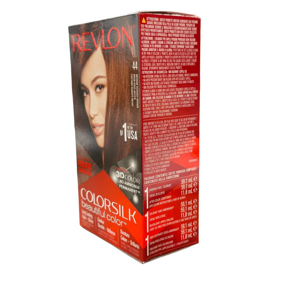 Revlon ColorSilk Hair Color - #44 Medium Reddish - 12 Pack - Image 3