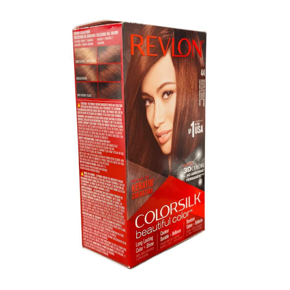 Revlon ColorSilk Hair Color - #44 Medium Reddish - 12 Pack - Image 4