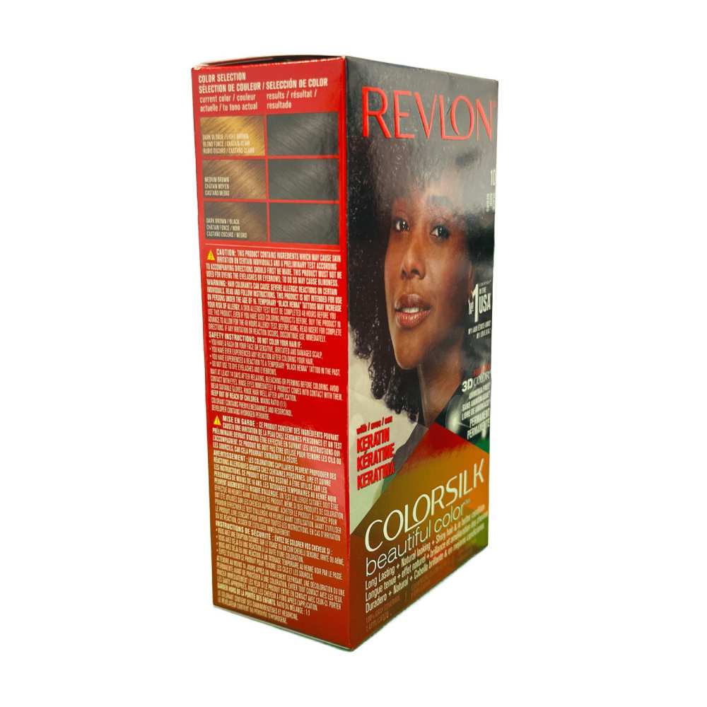 Revlon ColorSilk Hair Color - #10 Black - 12 Pack - Image 3