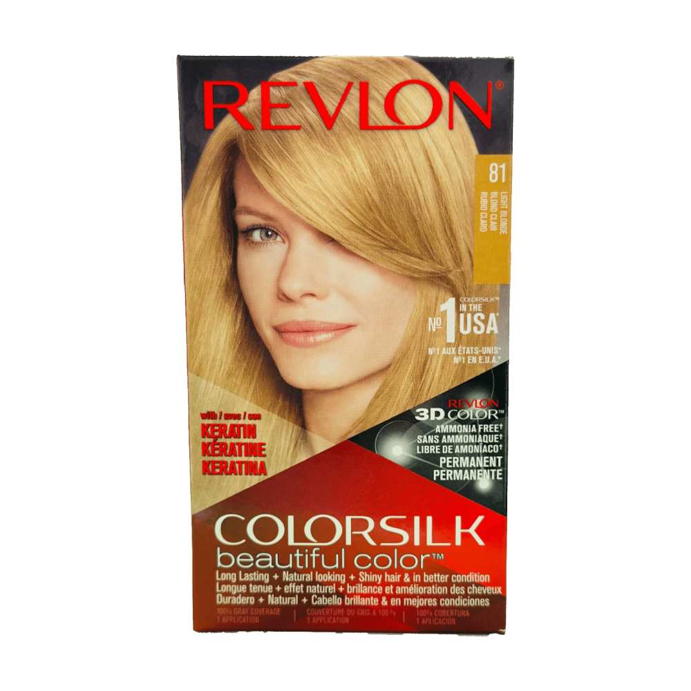 Revlon ColorSilk Hair Color - #81 Light Blonde - 12 Pack - Image 2