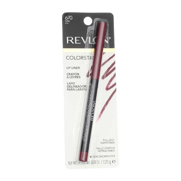Revlon - ColorStay Lip Liner with SoftFlex, Wine [670] - 0.01 Oz -  36 Pack - Image 2