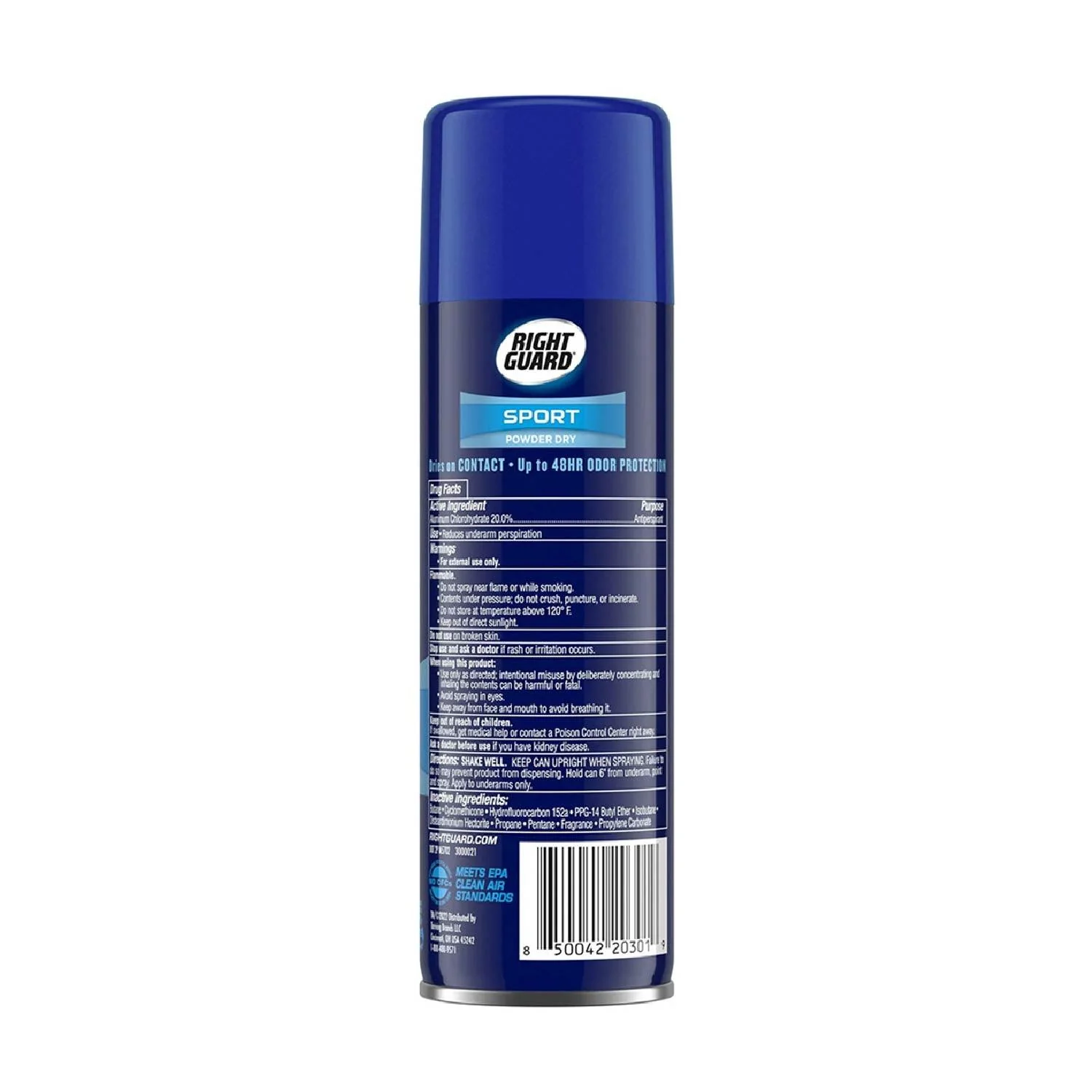 Right Guard Spray Sport Powder Dry Antiperspirant, 6 oz - 12 Pack - Image 3