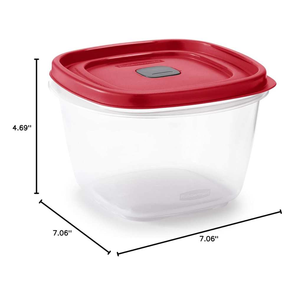 Rubbermaid - Easy Find Vented Lid 7-Cup Food Storage Container - 3 Pack - Image 3