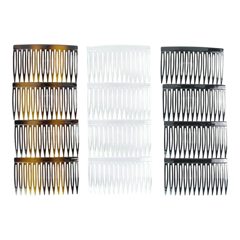 Scunci - Effortless Beauty Side Hair Combs Assorted, 12 Ct - 48 Pack - Image 5