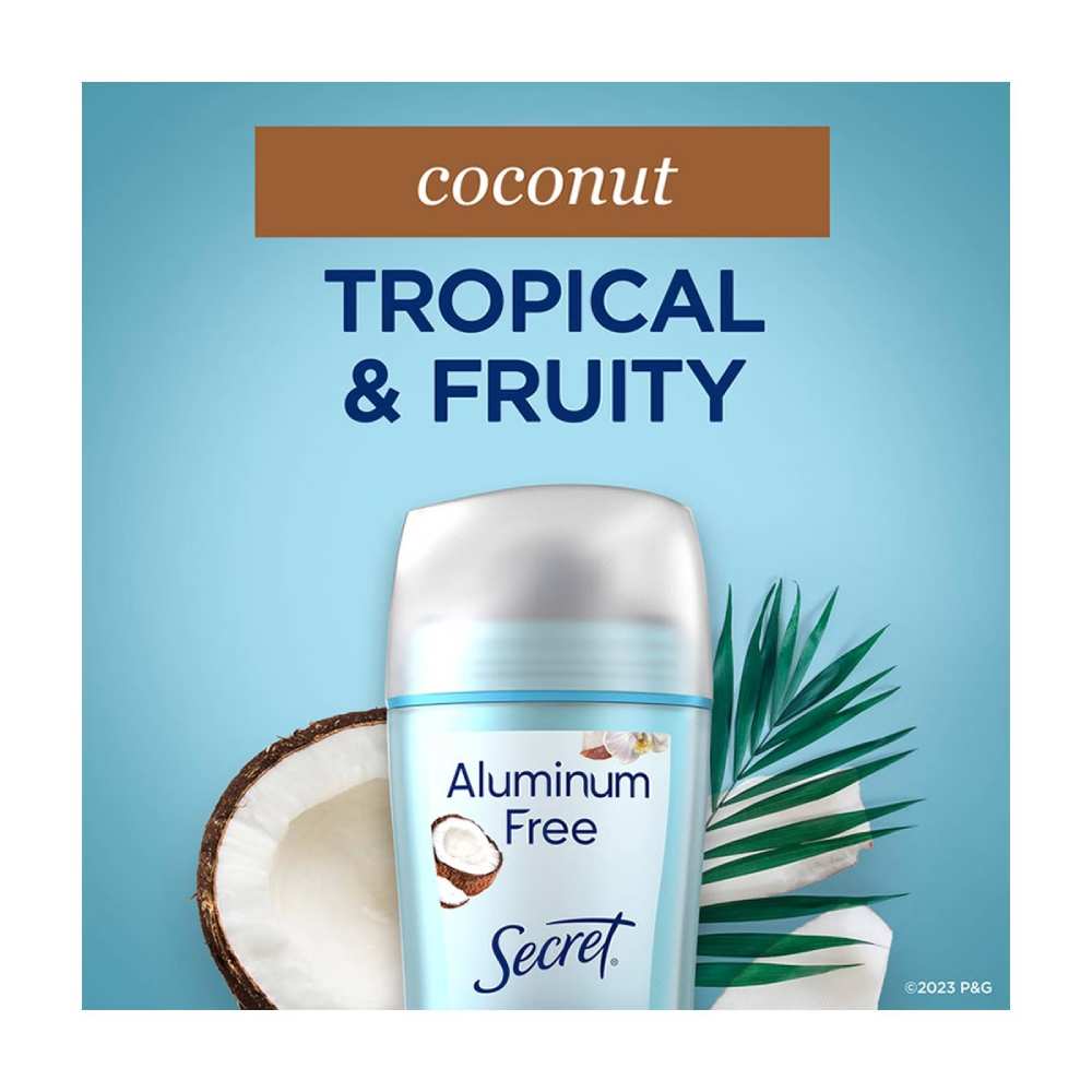 Secret - Aluminum Free Deodorant Coconut - 2.4 Oz - 12 Pack - Image 4