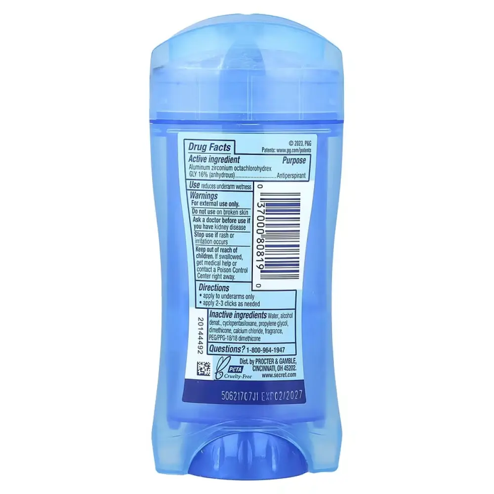 Secret - Gel Outlast Protecting Powder Antiperspirant & Deodorant  - 2.6 Oz -  12 Pack - Image 3