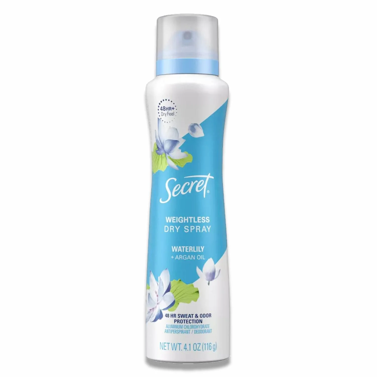 Secret - Dry Spray Antiperspirant Deodorant, Waterlily and Argan Oil - 4.1 Oz - 12 Pack - Image 2