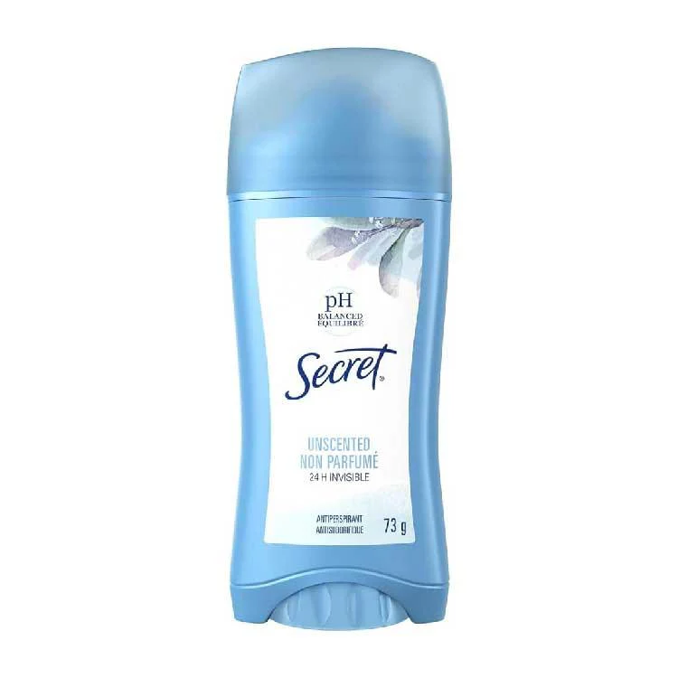 Secret - Invisible Solid Antiperspirant Deodorant, Unscented - 2.6 Oz  - 12 Pack - Image 2