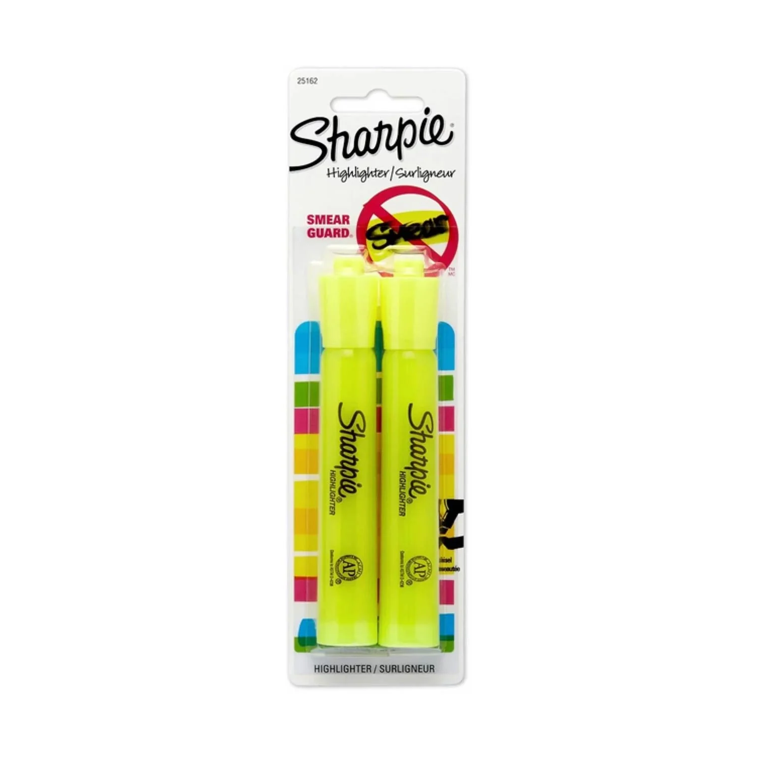Sharpie - Fluorescent Yellow Highlighters Chisel Tip, 2 ct - 144 Pack - Image 2