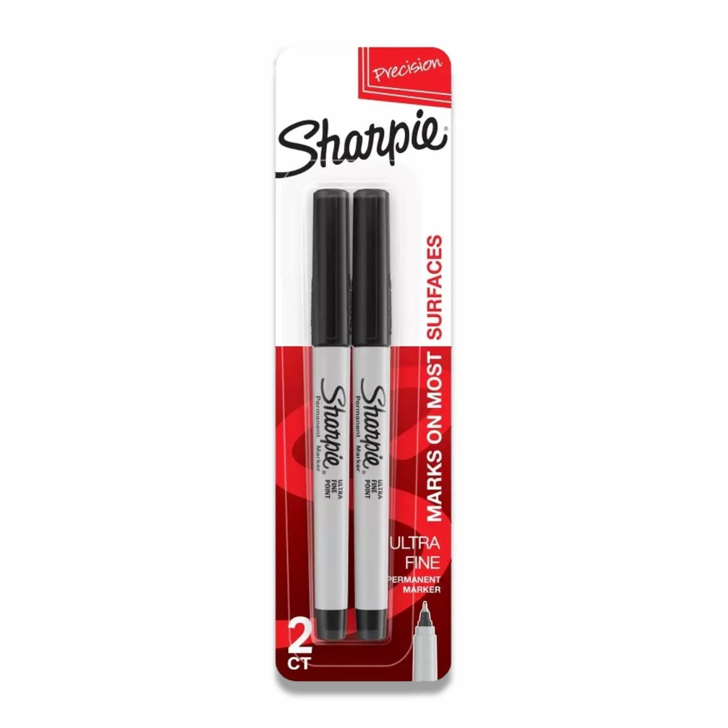 Sharpie - Permanent Markers Ultra Fine Tip Black - Pack of Two - 144 Pack - Image 3