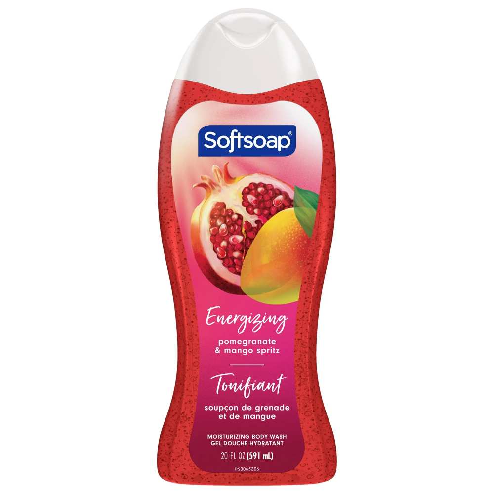 Softsoap - Body Wash, Moisturizing Pomegranate and Mango Spritz Scent - 20 Oz - 4 Pack - Image 2