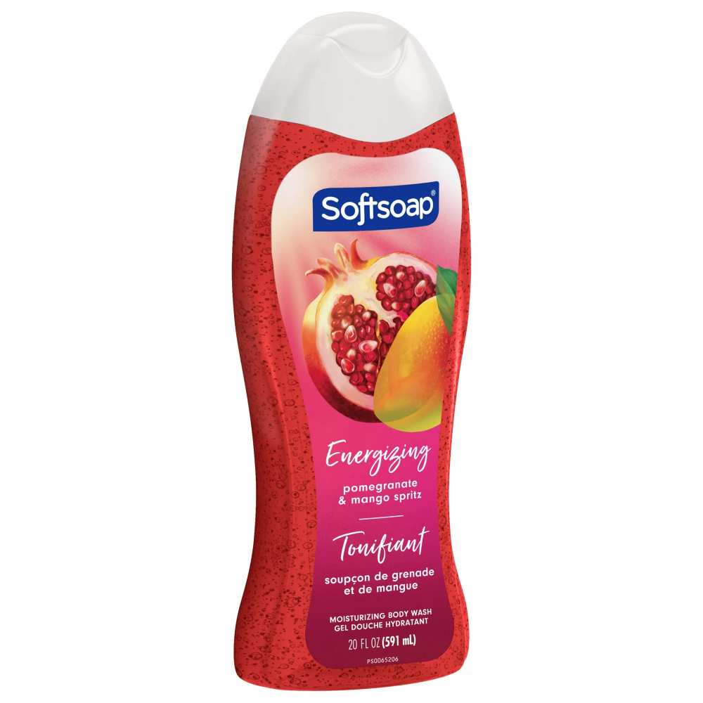 Softsoap - Body Wash, Moisturizing Pomegranate and Mango Spritz Scent - 20 Oz - 4 Pack - Image 3