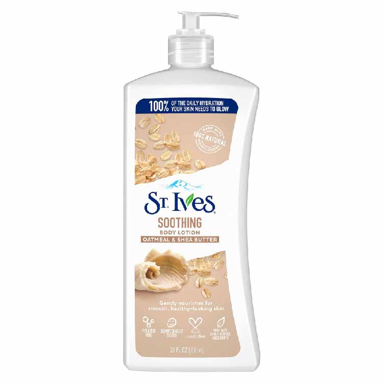 St. Ives - Body Lotion, Naturally Soothing Oatmeal & Shea Butter - 21 Oz - 4 Pack - Image 2