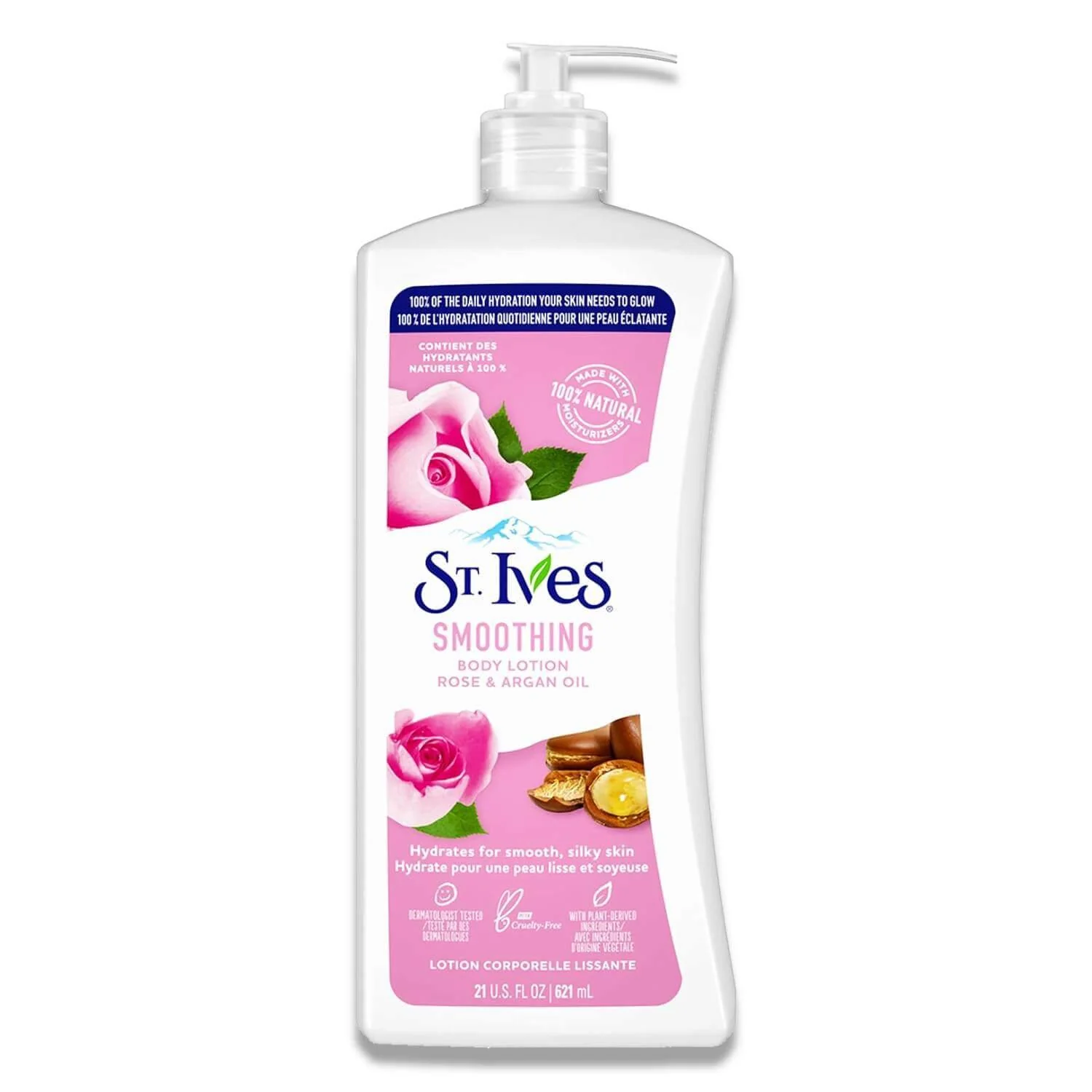 St. Ives - Smoothing Body Lotion with Rose and Argan Oil 21 oz - 4 Pack - Image 2