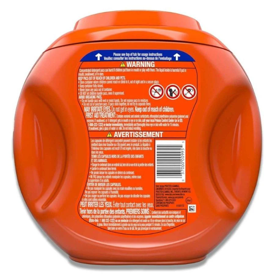 Tide - Pods Liquid Laundry Detergent Soap Pacs, 3-in-1, Original Scent - 42 Ct - 4 Pack - Image 3