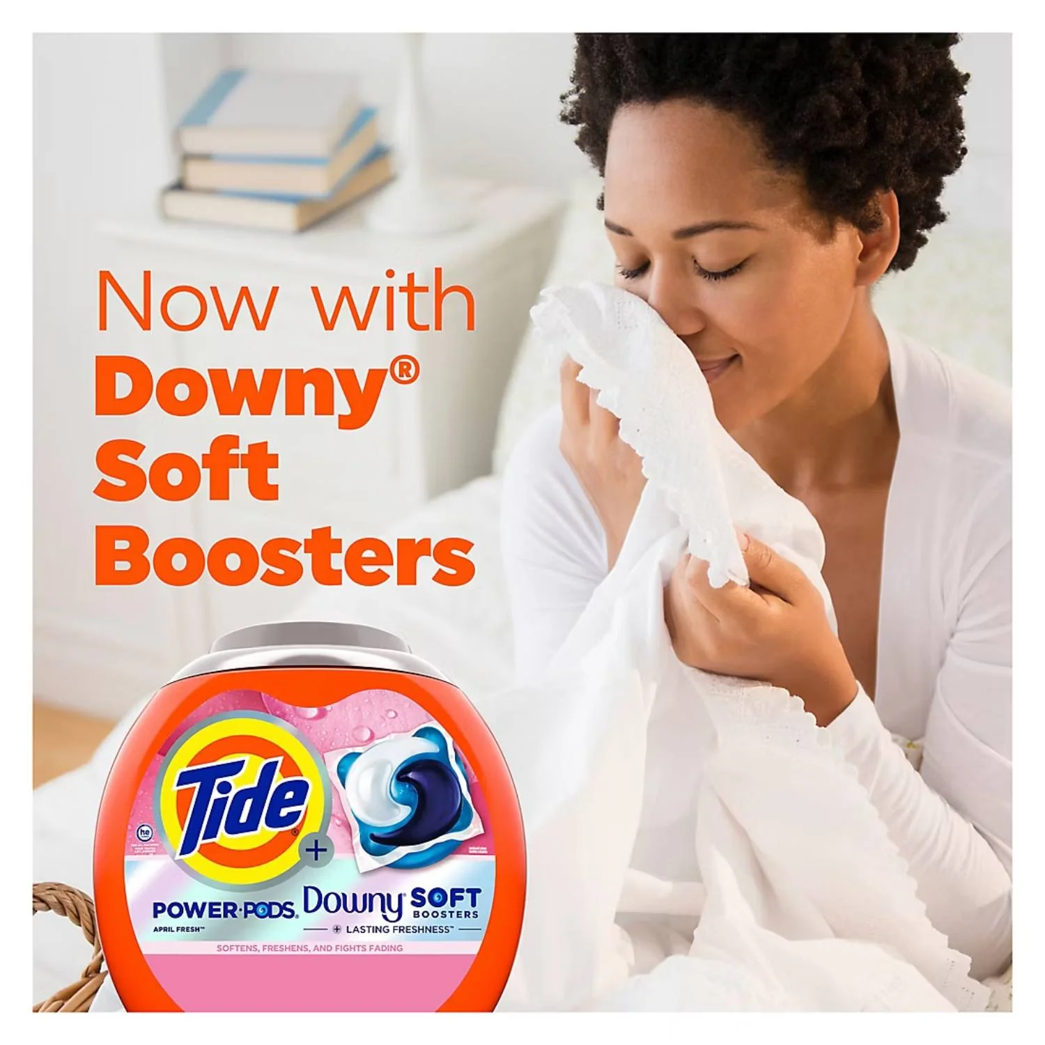 Tide Power PODS 2-in-1 Laundry Detergent Pods W/ Downy Soft Boosters April Fresh Scent - 72 Ct - Image 4