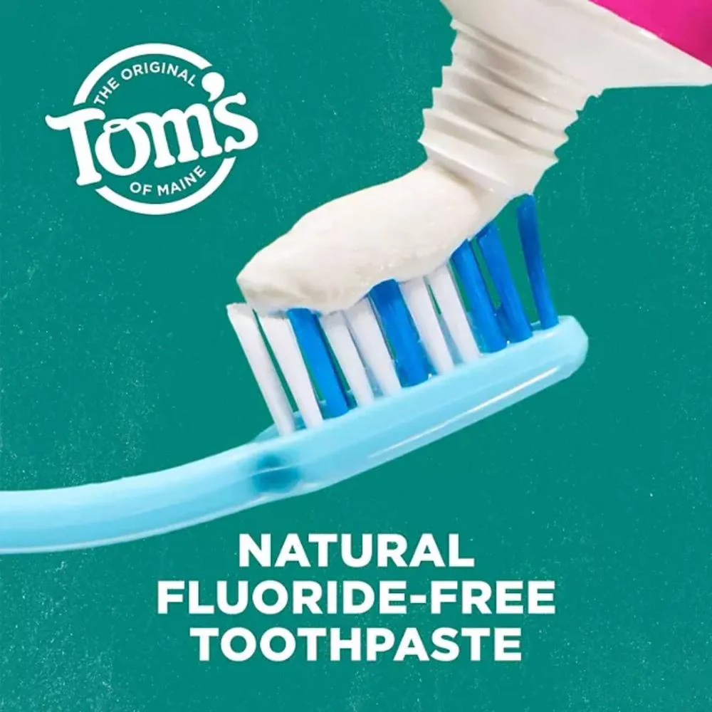 Tom's of Maine Fluoride-Free Antiplaque & Whitening Toothpaste - 4.5 Oz - 4 Pack - Image 2