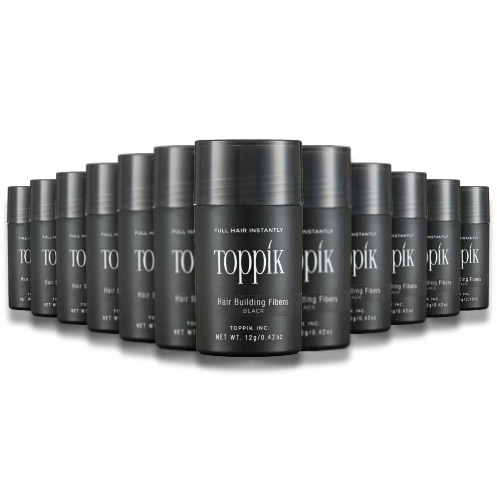 Toppik - Hair Building Fibres Black - 0.42 Oz - 12 Pack