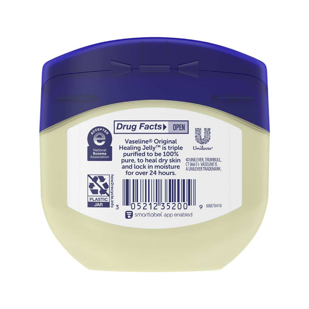 Vaseline - 100% Pure Petroleum Jelly, Original, Skin Protectant - 7.5 Oz - 36 Pack - Image 3